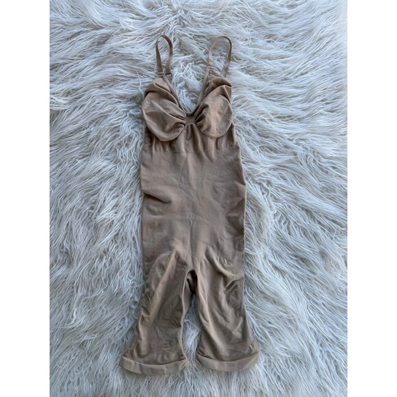 Skims Seamless Sculpt Mid Thigh Bodysuit Clay Size 2X/3X - Picture 2 of 10